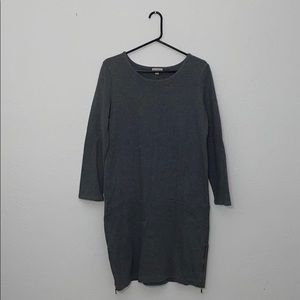 Gap Grey Long Sleeve Dress